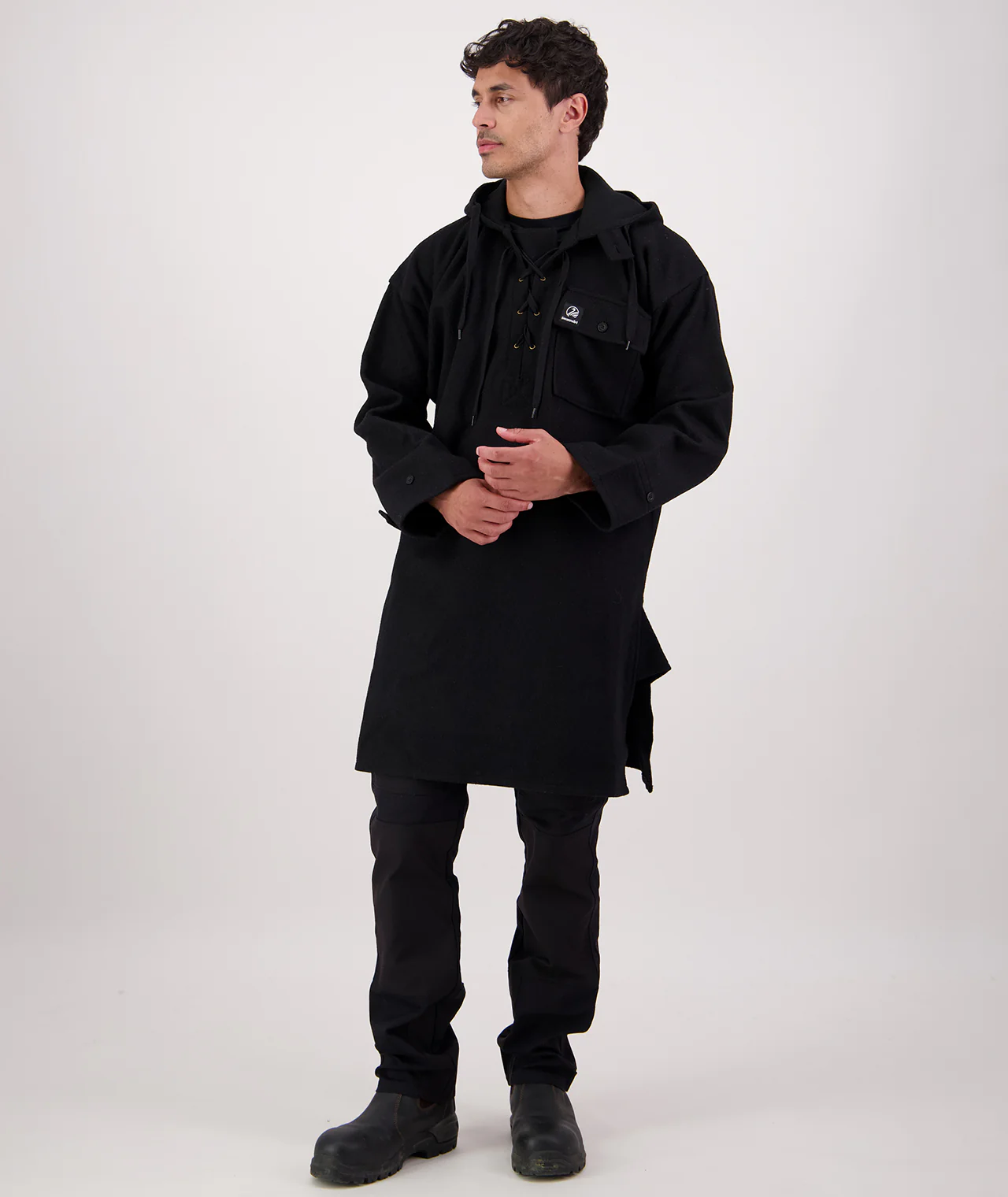 Men's Original Wool Bushshirt with Lace-up front - Image 7